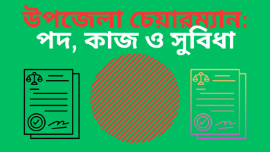 উপজেলা চেয়ারম্যান: পদ, কাজ ও সুবিধা